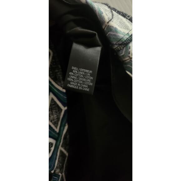 Beautiful Tahari Linnen And Cotton A Line Midi Skirt Sz 8 - Picture 7 of 8